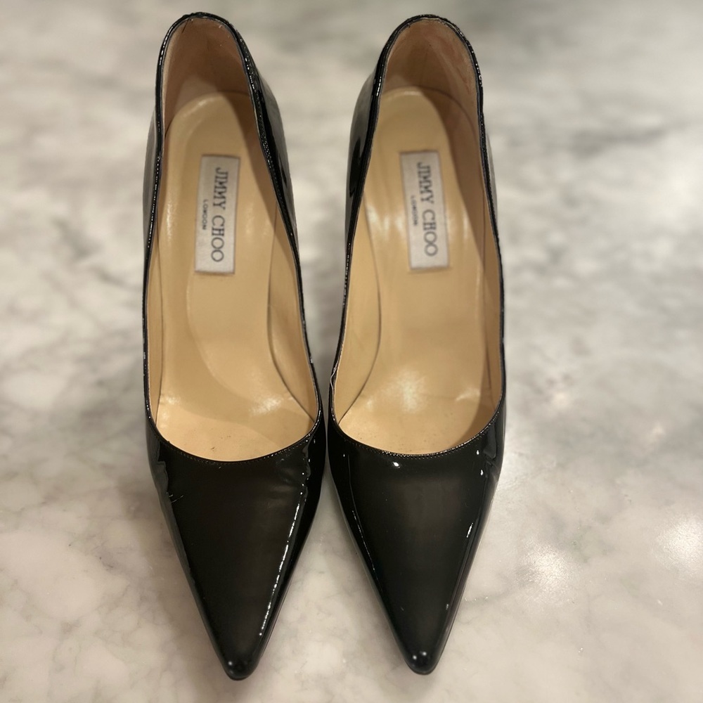 Jimmy Choo Paten Leather Heels - Picture 2 of 3